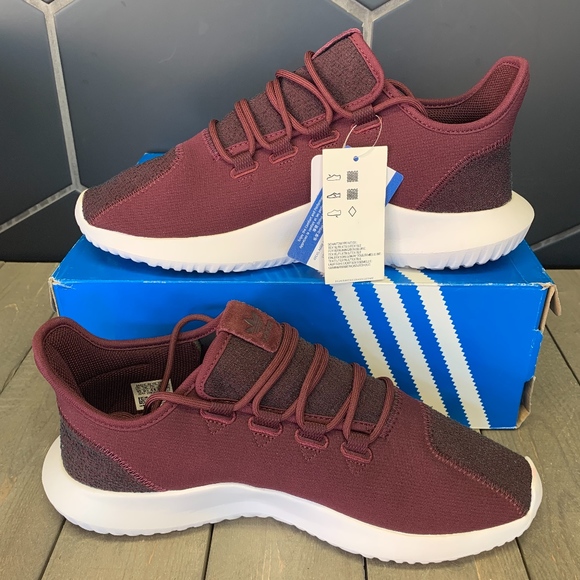 adidas tubular shadow maroon